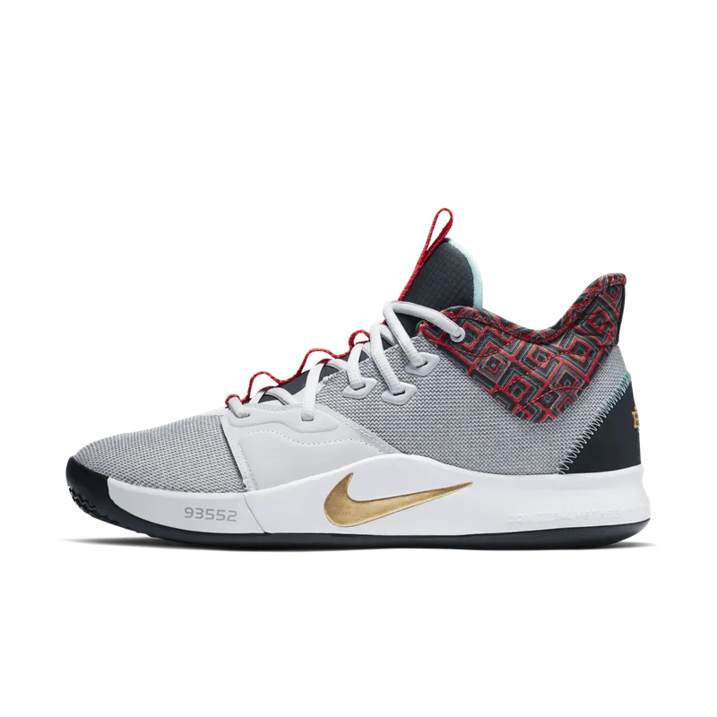 Nike PG 3 BHM (2019) Pure Platinum/Metallic Gold (BQ6242-007)