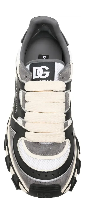 Dolce & Gabbana Logo-print Chunky-sole “Black/White” (CS2463 A0996 89697) (4)