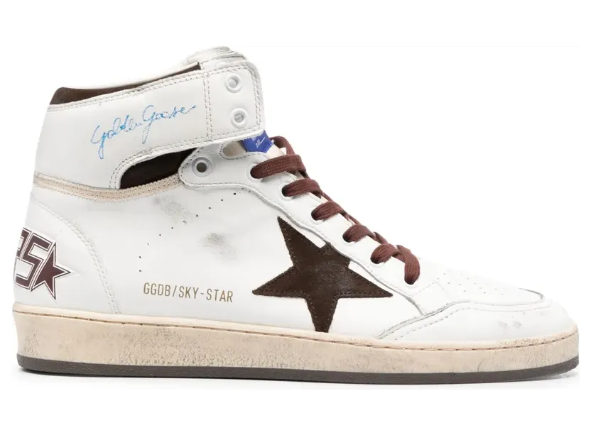 Golden Goose Sky-Star High-Top-Sneakers – Weiß (GMF00230F004005)