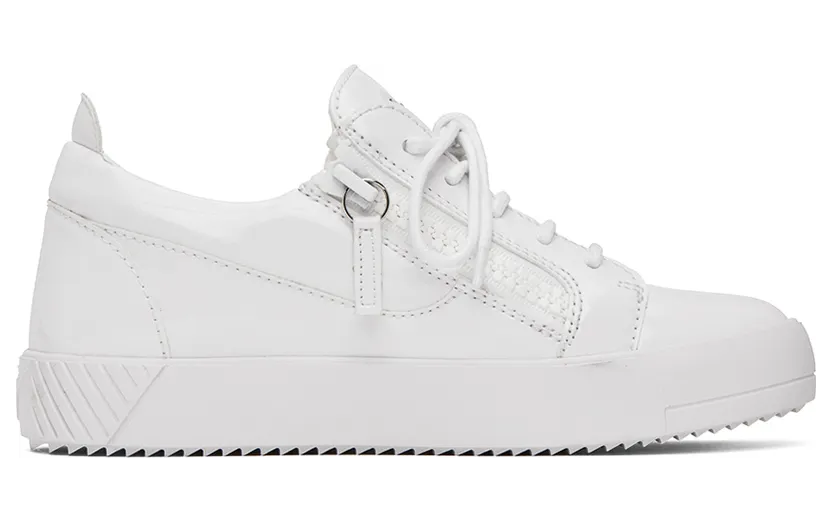 Giuseppe Zanotti White Patent July Cantadora Sneakers (RW00075 87335)