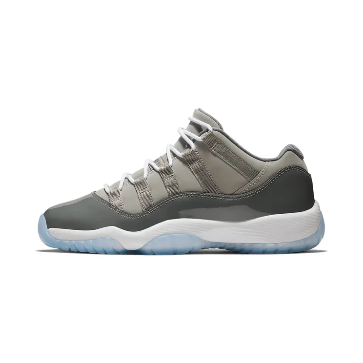Air Jordan 11 Retro Low GS Cool “Medium Grey / Gunsmoke / White” (528896-003)