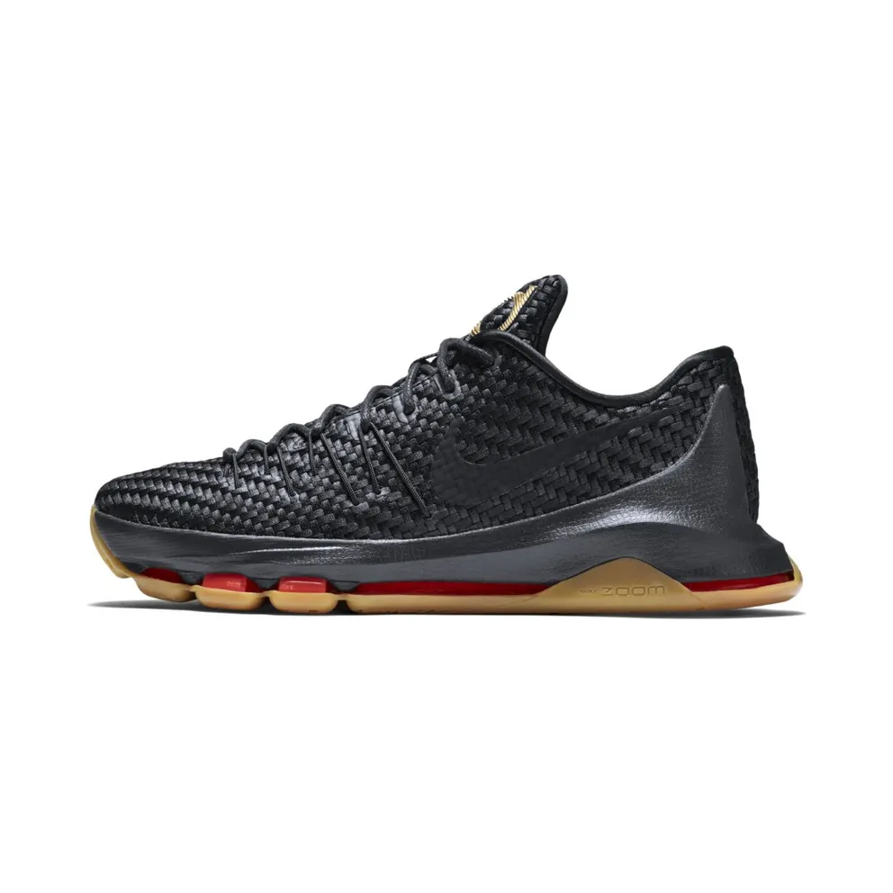 Nike KD 8 EXT Woven Wonder Black/Black-Metallic Gold-Laser Crimson (806393-001)
