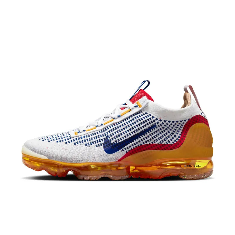 Nike Air Vapormax 2021 Pressure – “White / Yellow Ochre / University Red / Old Royal” (DQ8963-101)