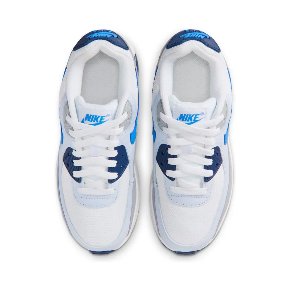 Nike Air Max 90 White/Midnight Navy/Football Grey/Blue Crystal (IQ0098-103)