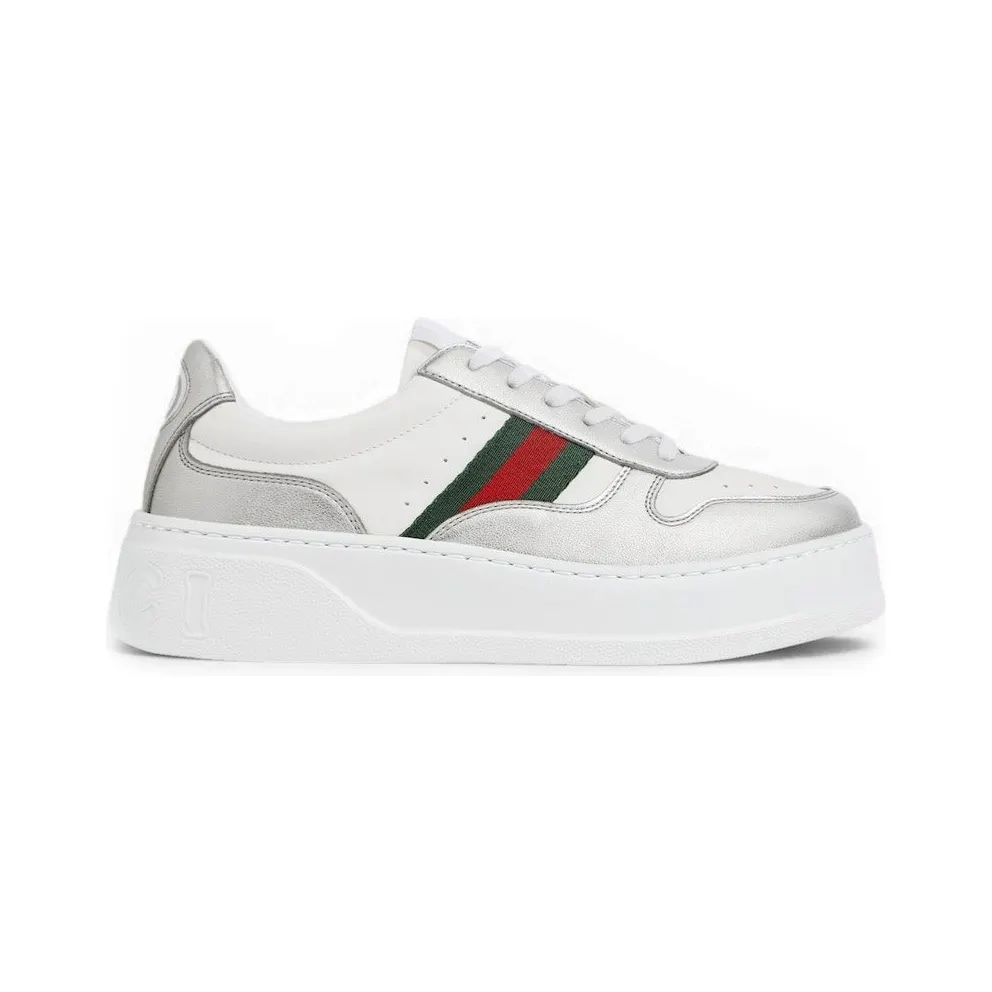 Gucci Chunky Trainer Silver Metallic White (848307-AAFMN-8147)