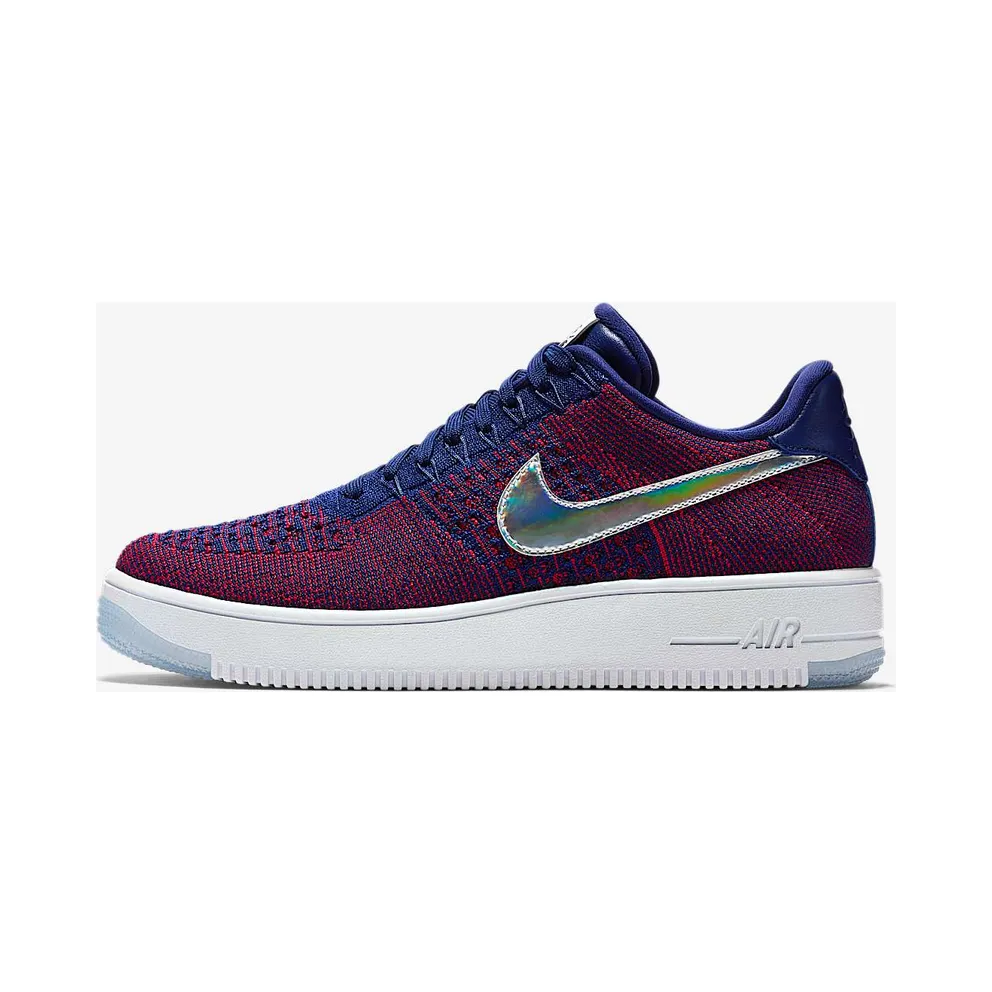 Nike Air Force 1 Low Flyknit USA Gym Red/Deep Royal Blue-White (826577-601)