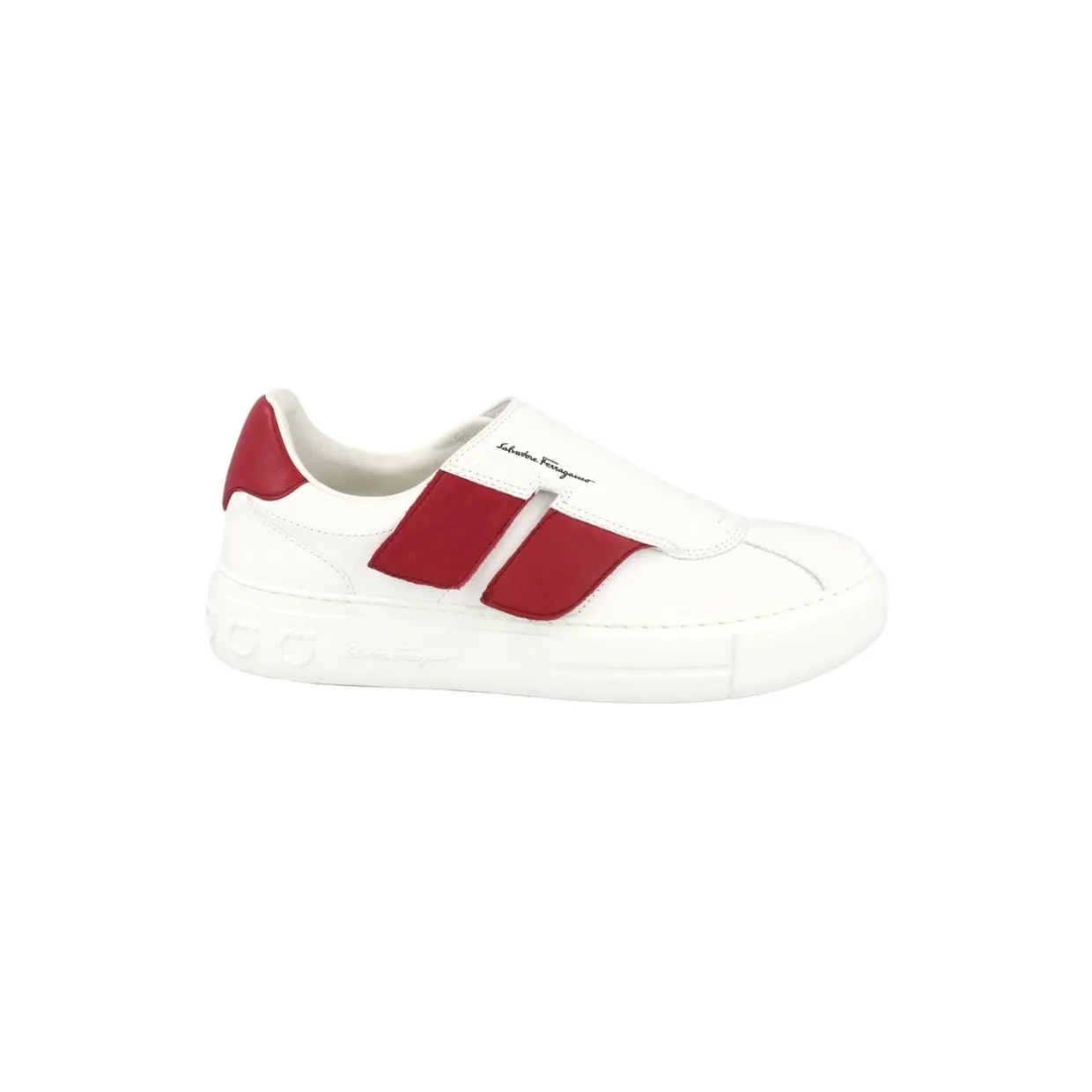 Ferragamo Lima Gancini Low-Top Sneakers White (020779-753968-M)