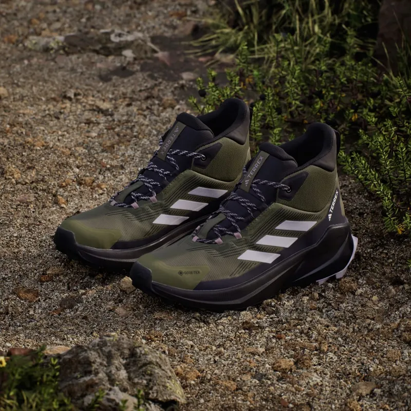 Adidas Terrex Trailmaker 2.0 Mid GORE-TEX Hiking Olive Strata / Silver Dawn / Aurora Black (IE9067)
