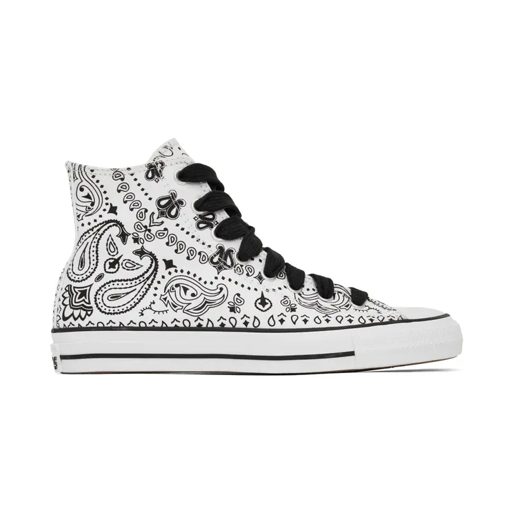 Converse White & Black Sammy Baca Edition CTAS Pro Hi Sneakers (A02085C)