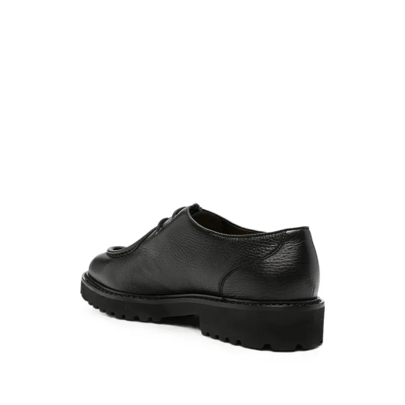 Doucal’s Grained Leather Derby “Black” (DU2737PHILUF05 4NN00)