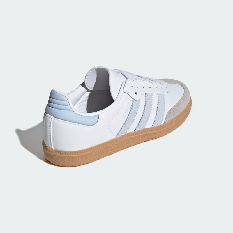 Adidas Samba OG GS “White Crystal Sky Gum” (JQ2019)