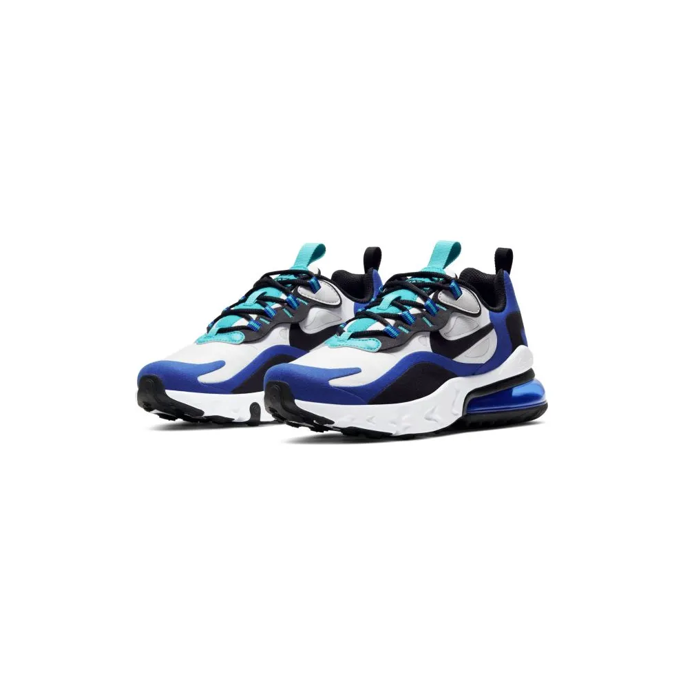 Nike Air Max 270 React Hyper Blue (GS) White/Hyper Blue/Oracle Aqua (BQ0103-105)