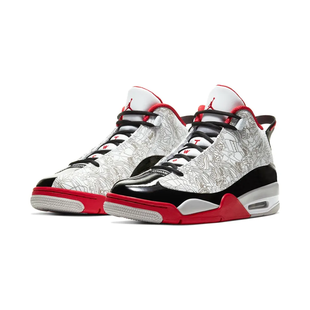Jordan Dub Zero White Varsity Red White/Varsity Red/Neutral Grey (311046-116)