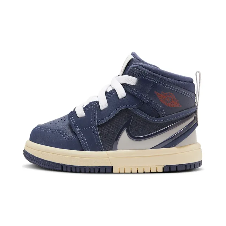 Jordan 1 Mid RM EasyOn TD “Midnight Navy Varsity Red Muslin Atmosphere Grey” (FQ1283-400)