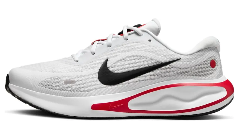 Nike Journey Run White Fire Red Cement Grey Black (FN0228-103)
