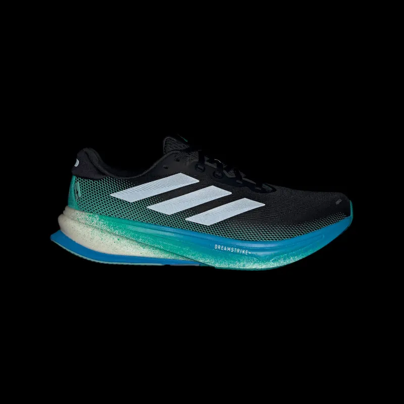 Adidas Supernova Rise 2 Running Shoes Core Black / Iron Metallic / Glory Green (JI1408)