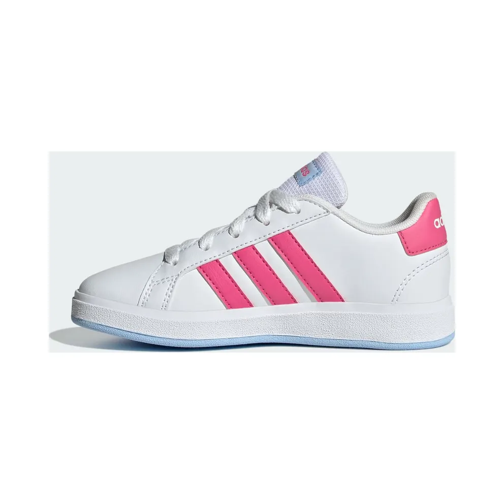 Adidas Grand Court Lifestyle Tennis Lace-Up Cloud White / Pulse Magenta / Glow Blue (JI0971)