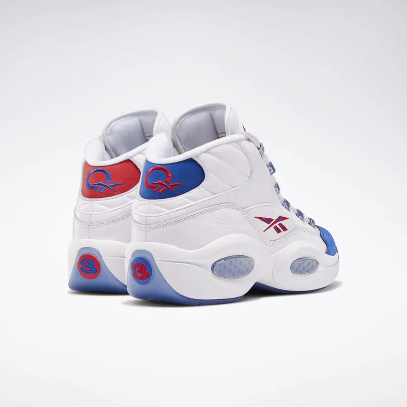 Reebok Question Mid Double Cross White/Collegiate Royal-Primal Red (Other Brands Other)