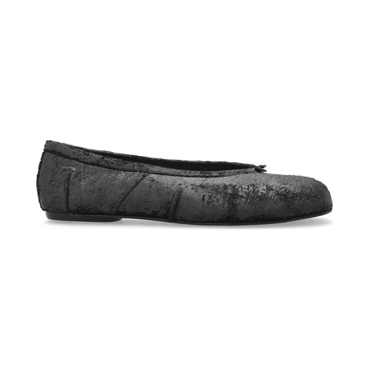 Maison Margiela Tabi Ballerina New Flat Black Distressed (S58WZ0127 P8159 HA837)