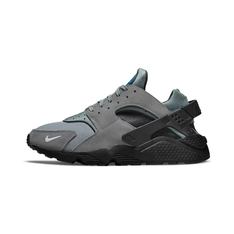 Nike Air Huarache “Smoke Grey / Light Photo Blue / Black / Metallic Silver” (DO6708-001)