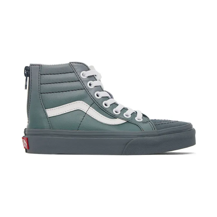 Vans Kids Gray Sk8-Hi Zip Little Kids Sneakers (VN0A5ELFGRY)