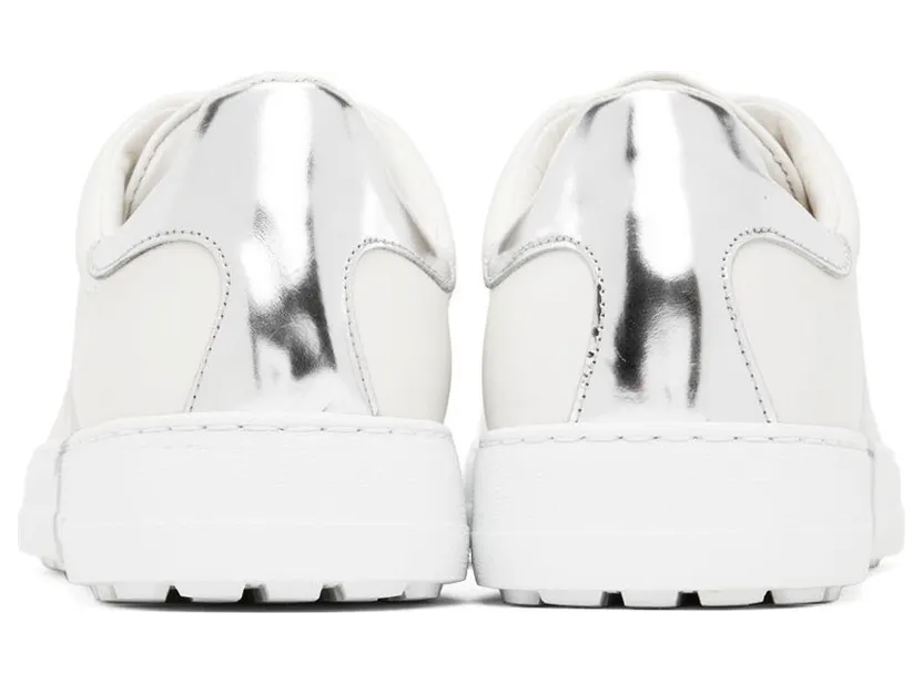 Salvatore Ferragamo White Gancini Sneakers (747634 020489007) (2)