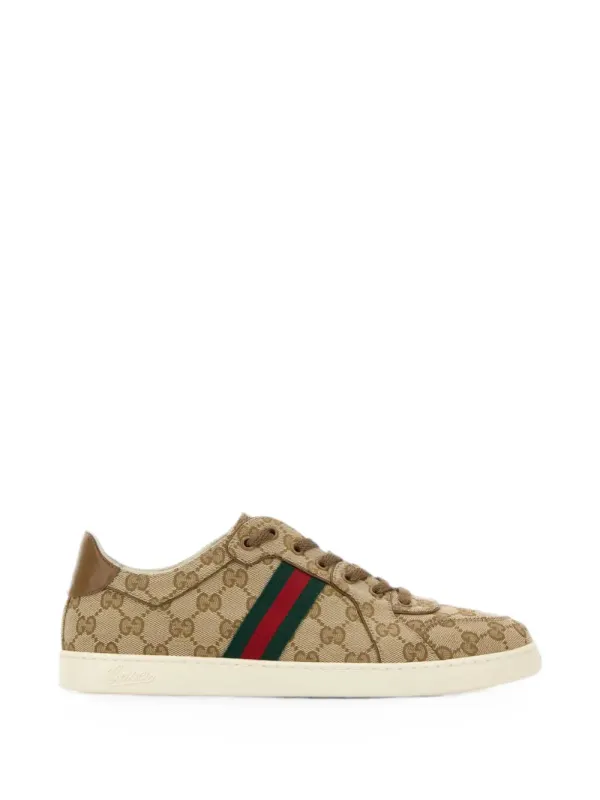 Gucci Stretch low-top sneakers – Beige (871608FAF48)