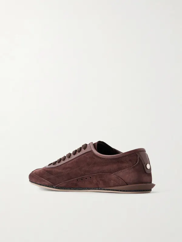 Dolce&Gabbana Leather-Trimmed Suede Brown (CS2473)