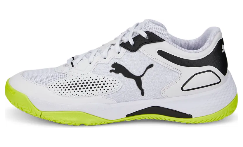 Puma Solarcourt RCT padelschoenen Wit/Zwart/Geel (106948-02)