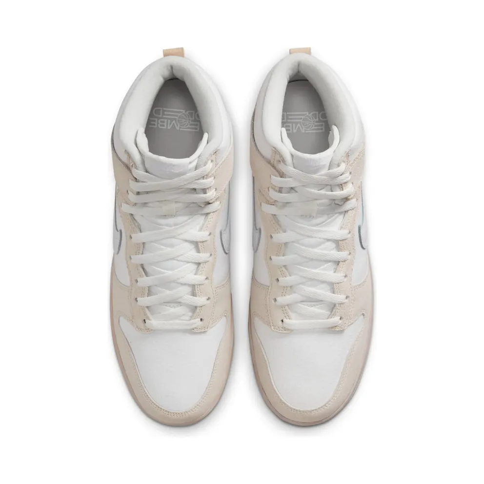 Nike Dunk High Retro PRM “Cracked Leather Swoosh” (DV0822-100)