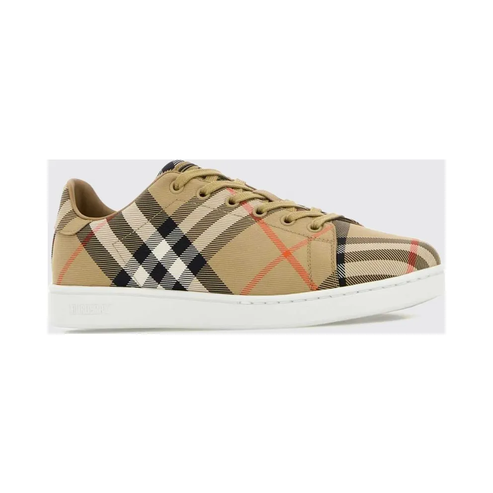 BURBERRY Set Low-Top in Vintage Check Fabric Sand (8118855)