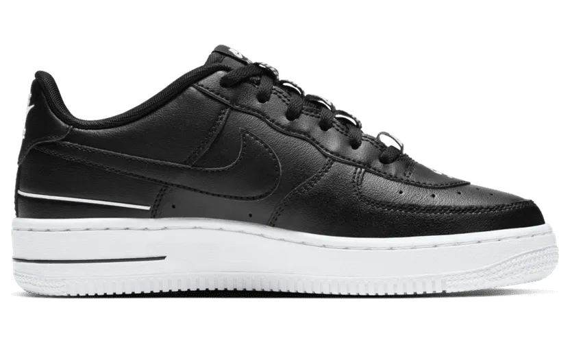 Nike Air Force 1 LV8 3’Black’ GS Black/Black/White (CJ4092-001)