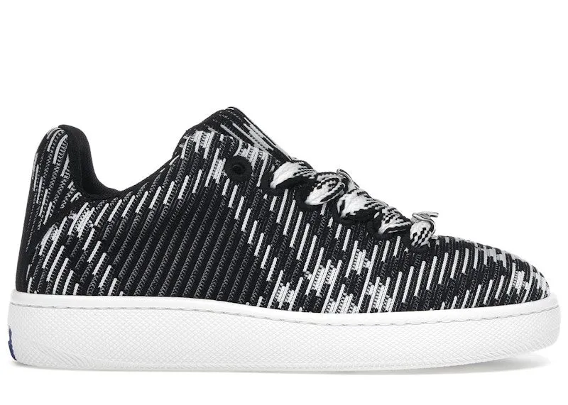 Burberry Check Knit Box Sneaker Black White (80834771)