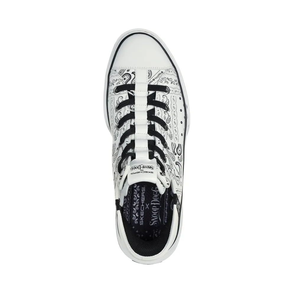 Skechers Premium Leather Slip-ins Snoop One – Double G Sneaker White/Black