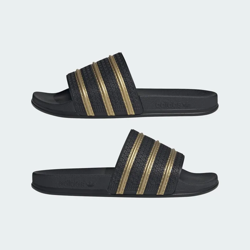 Adidas ADILETTE OG CF Slides Core Black / Gold Metallic / Gold Metallic (KK4872)