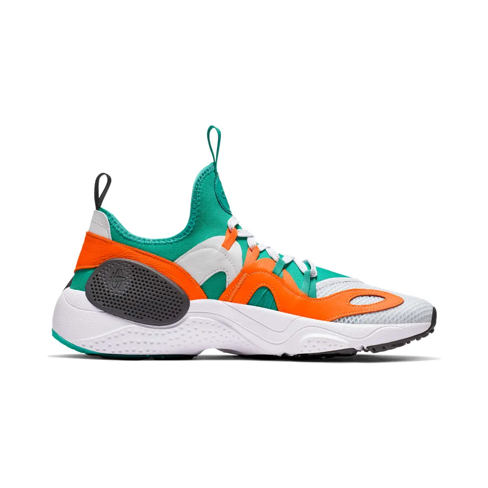 Nike Huarache Edge Sneaker of the Gods White/White-Clear Emerald-Total Orange (BQ5206-100)