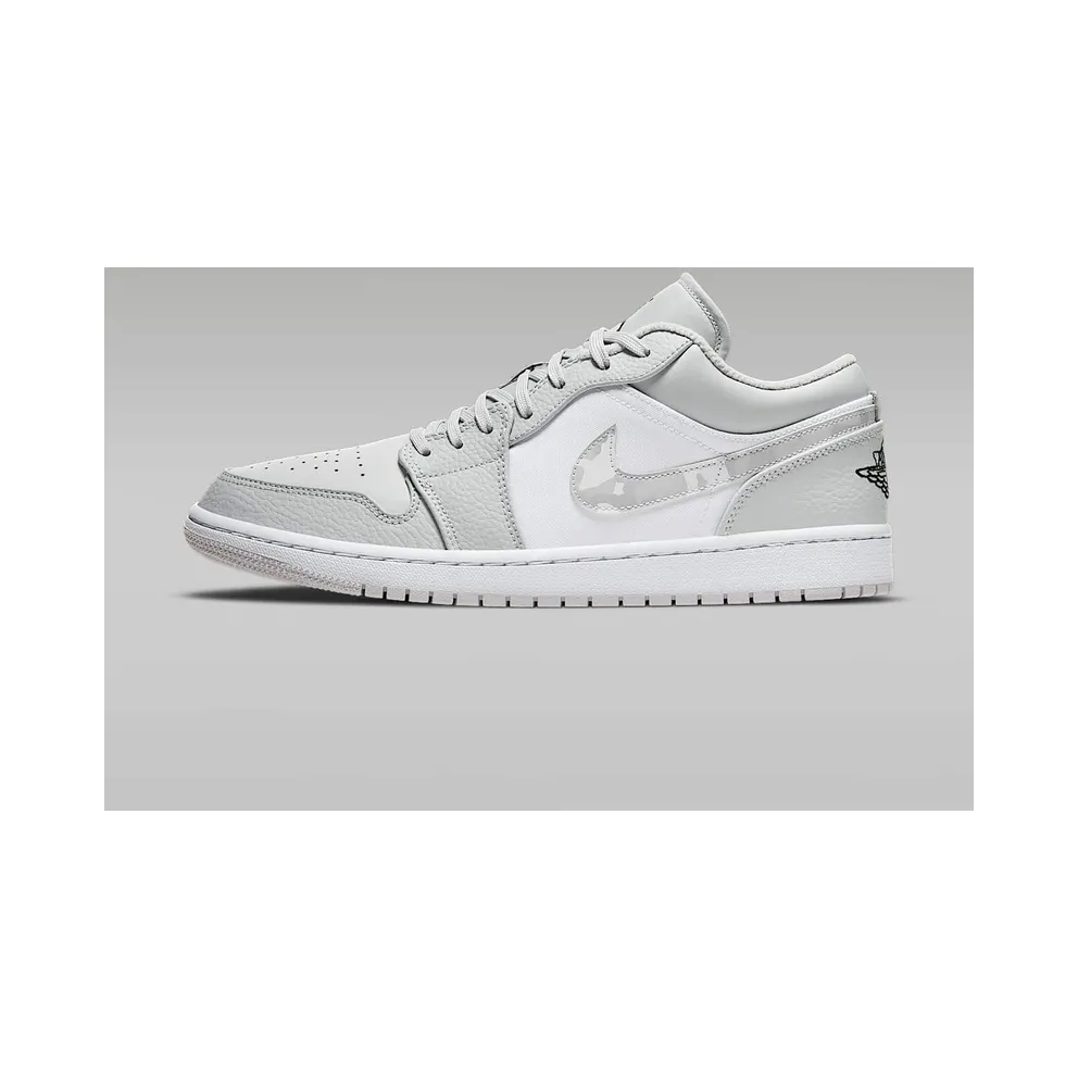 Jordan 1 Low White Camo White/Black-Neutral Grey (DC9036-100)