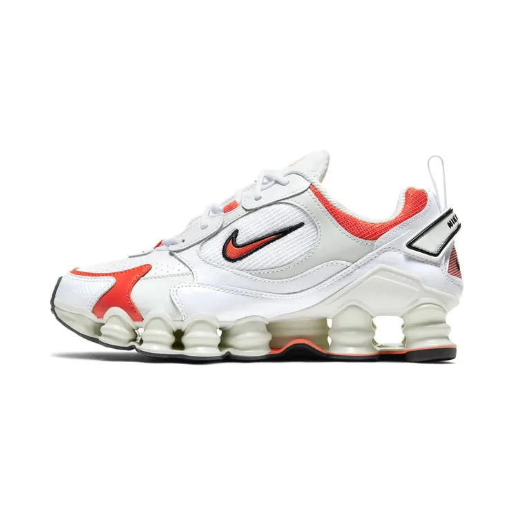 Nike Shox TL Nova “White / Spruce Aura / Black / Team Orange” (AT8046-101)