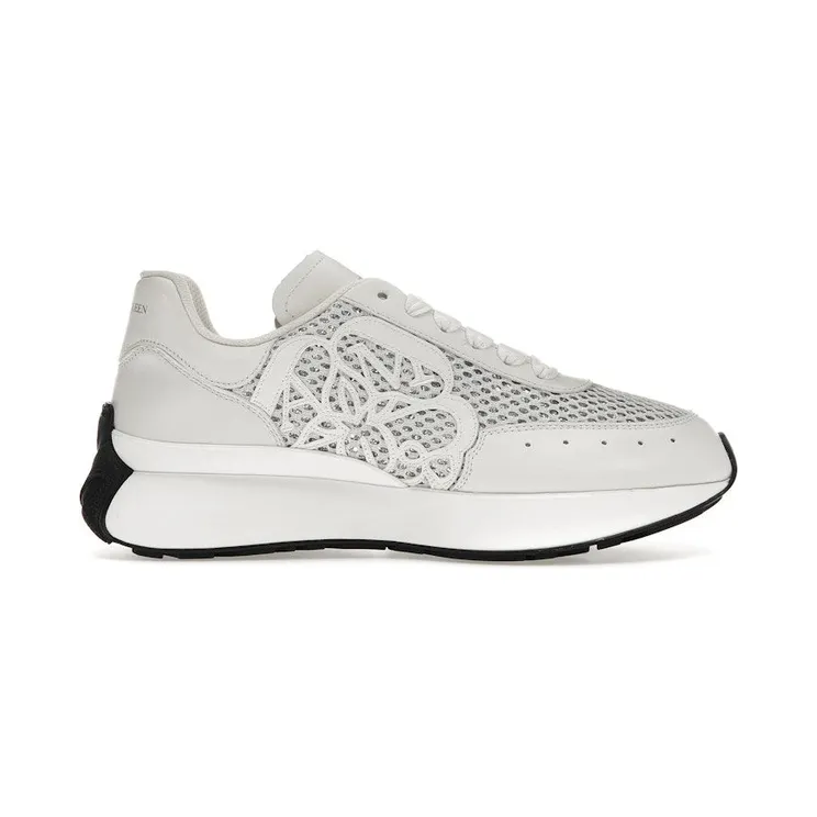 Alexander McQueen Sprint Runner White Glitter (687996 W4UT1 8389)