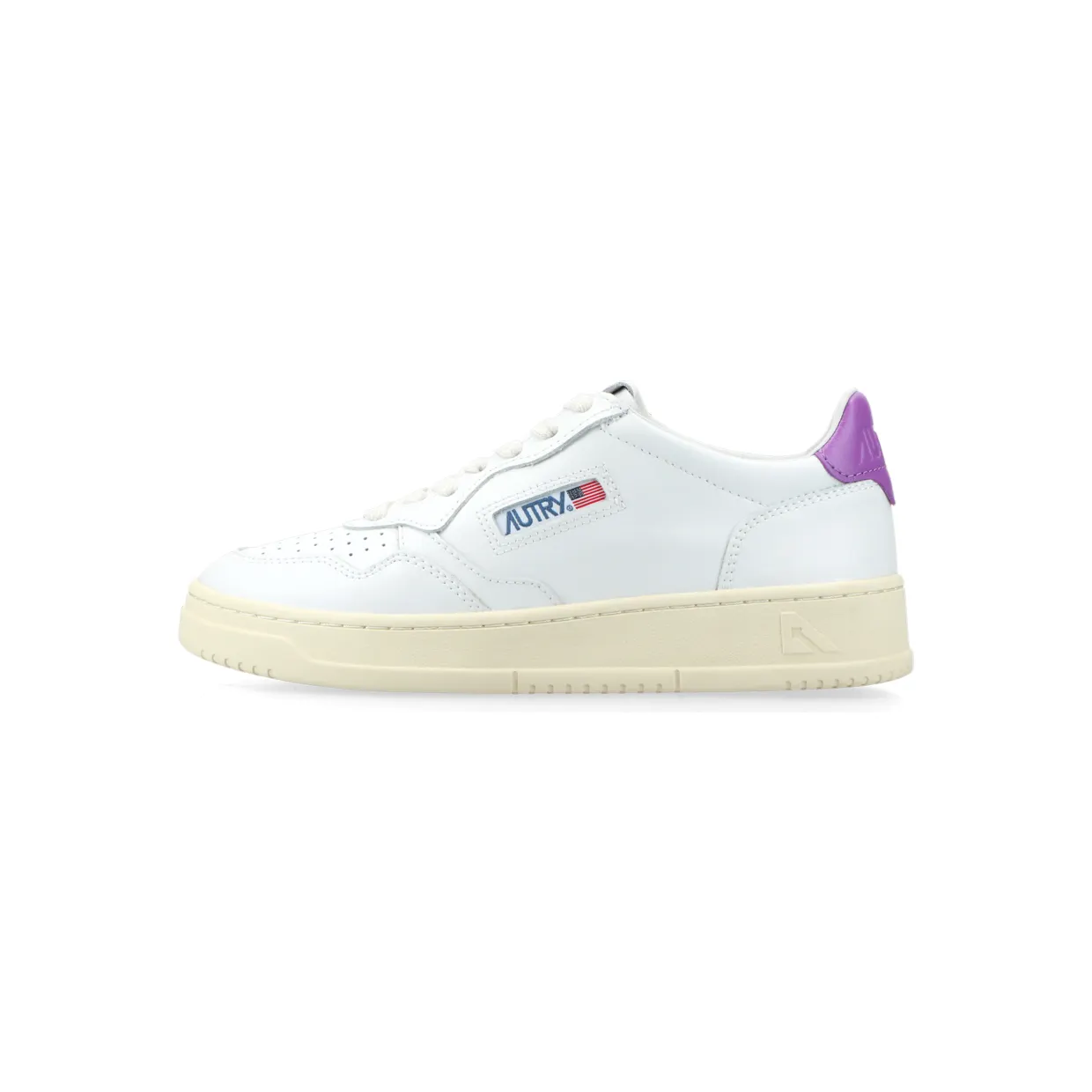 Autry Medalist Leather Low White Dewberry