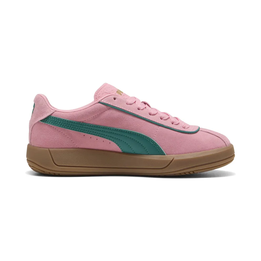 Puma Club Klassika Suede “Pinkscape / Wild Green / Puma Gold” (400718_07)
