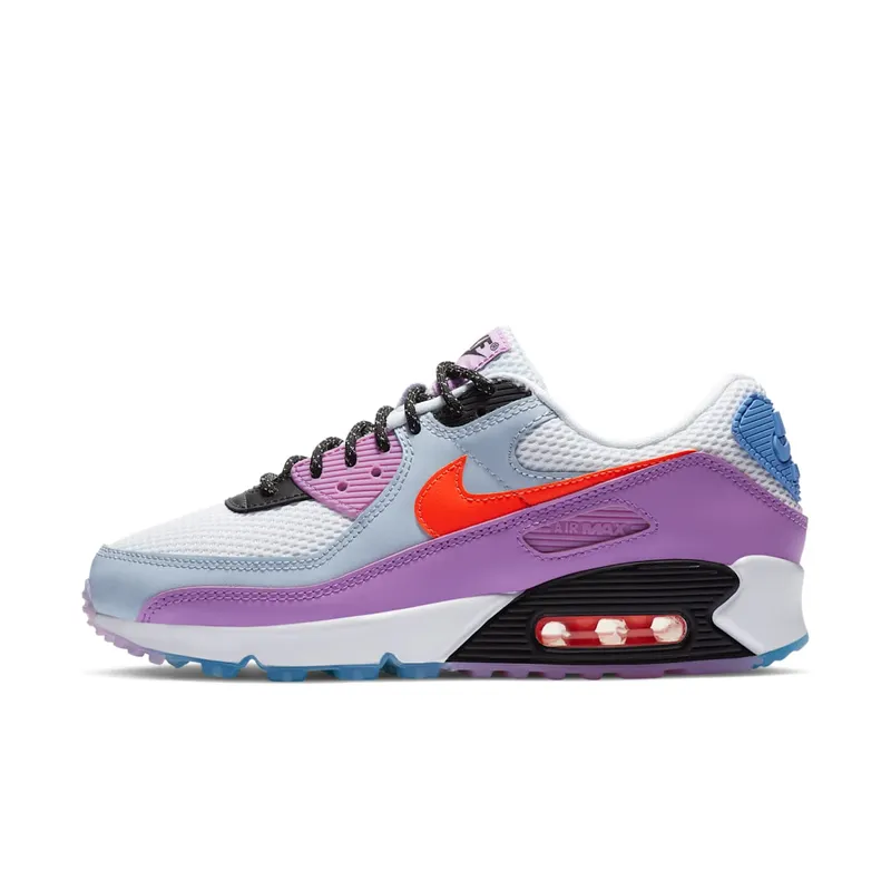 Nike Air Max 90 Carnival (W) White/Hyper Crimson-Violet Star (CW6029-100)
