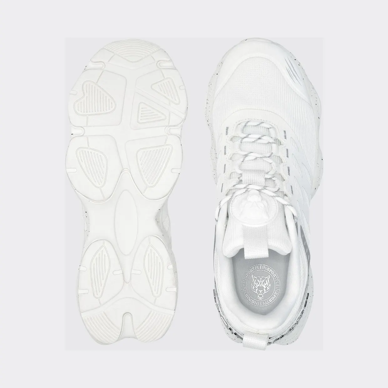 Plein Sport Venom Striker Gen. X.05 Low-Top Sneakers in Mesh with Rear Logo White (SAESUSC0740STE003N01) (3)