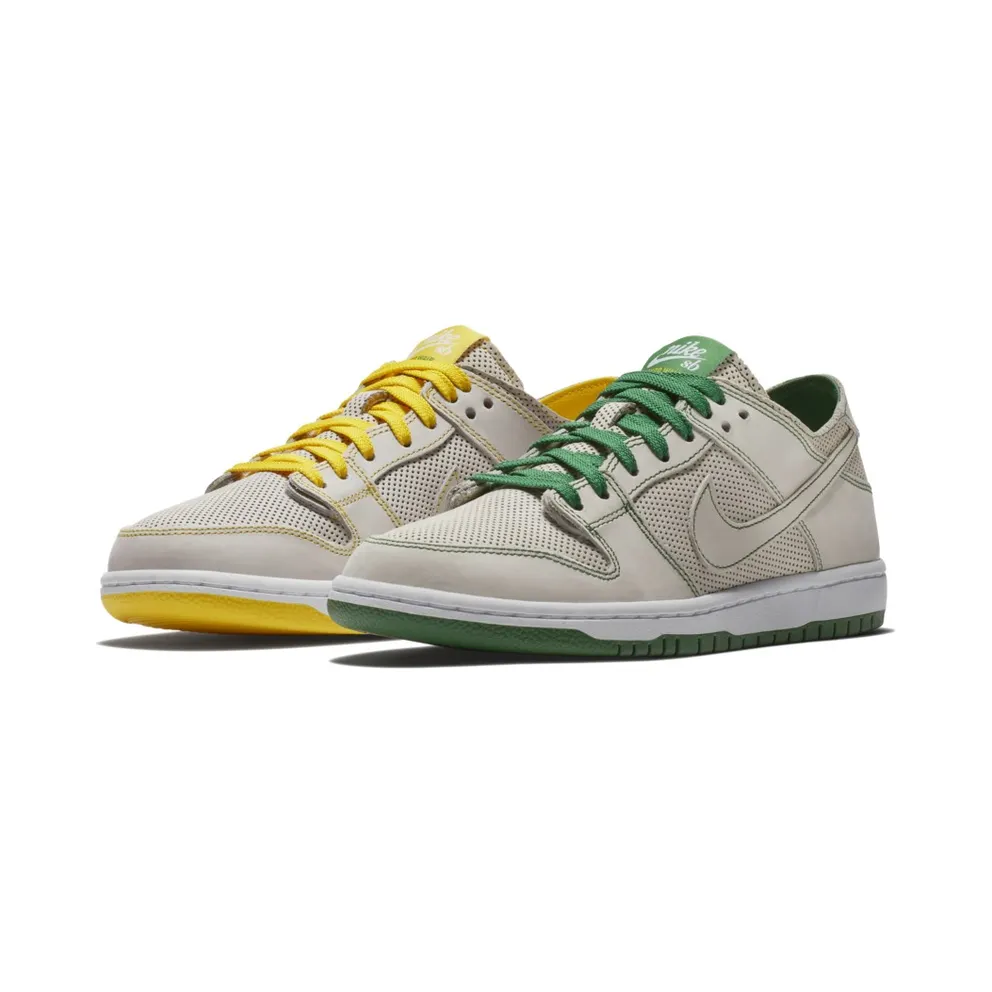 Nike SB Dunk Low Decon Ishod Wair Mismatch White/White-Aloe Green-Tour Yellow (AR1399-113)