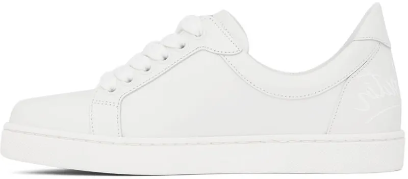Christian Louboutin White Elo Loubi Flat (1220734)