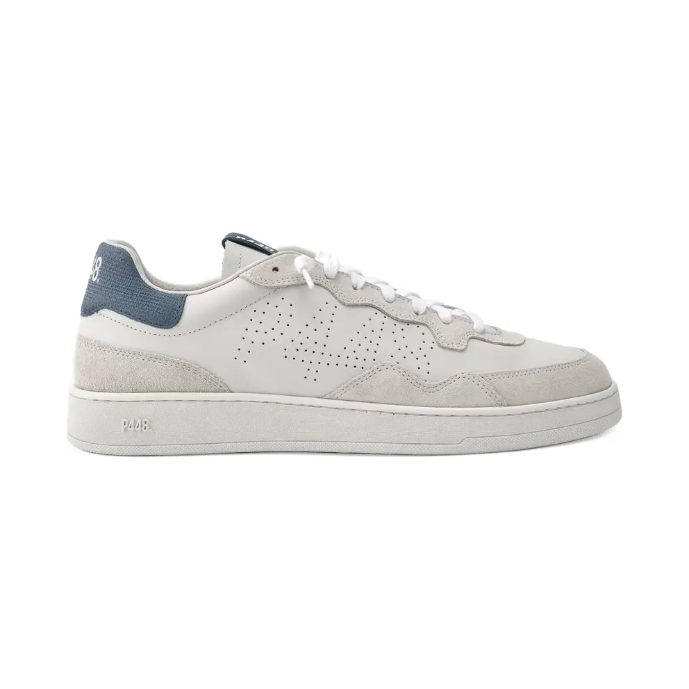 P448 Vert leren with geperforeerde details – White (S25VERT14WHITETAVBLUE)