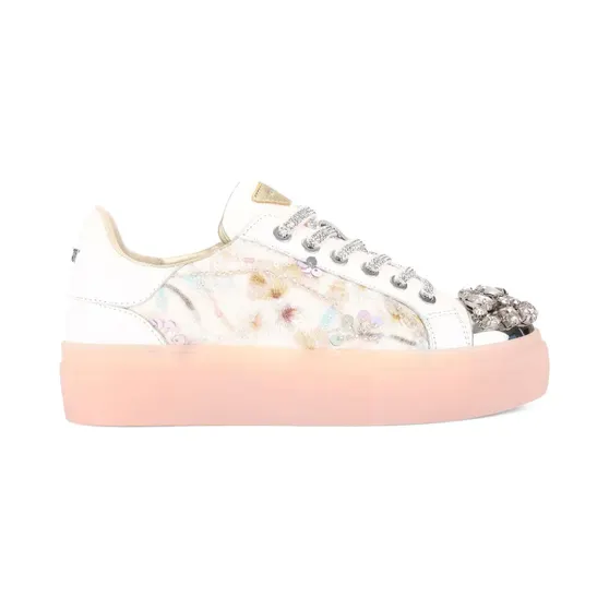 Kurt Geiger London met kristallen neus en cupzool “White” (5374319189)