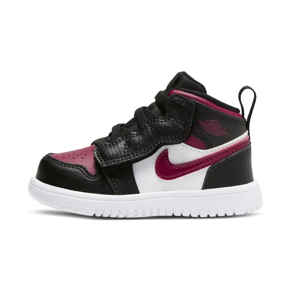 Air Jordan 1 Mid ALT TD “Black / White / Noble Red” (AR6352-066)
