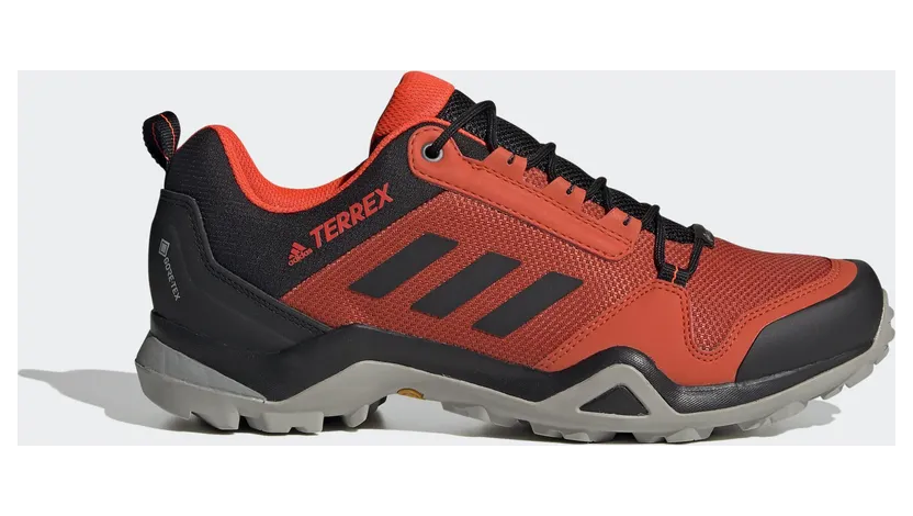 adidas TERREX AX3 GORE-TEX Wanderschuh Glory Amber / Core Black / Solar Red (EG6164)