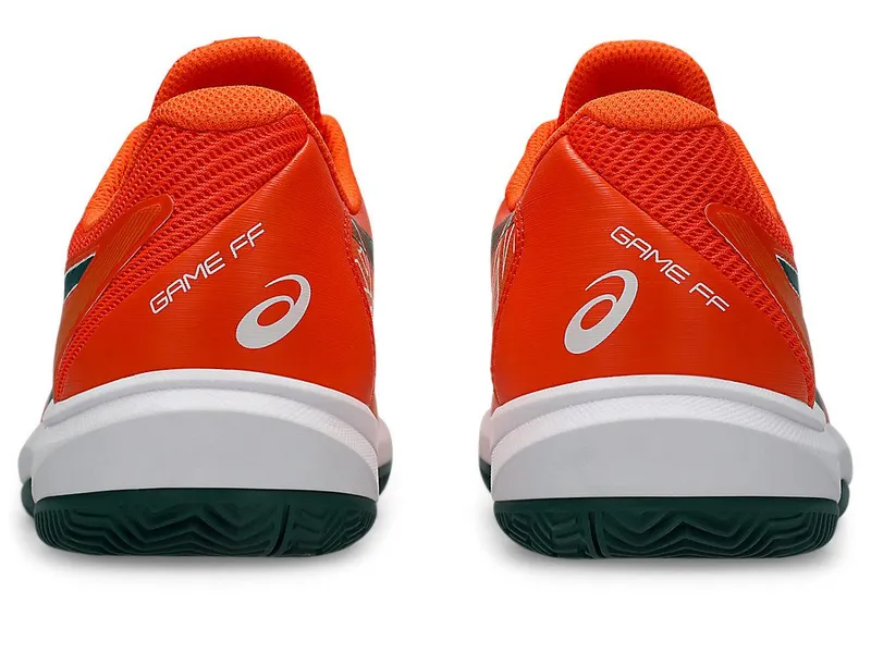 ASICS GAME FF PADEL “Energy Orange / Jewel Green” (1041A493-800)